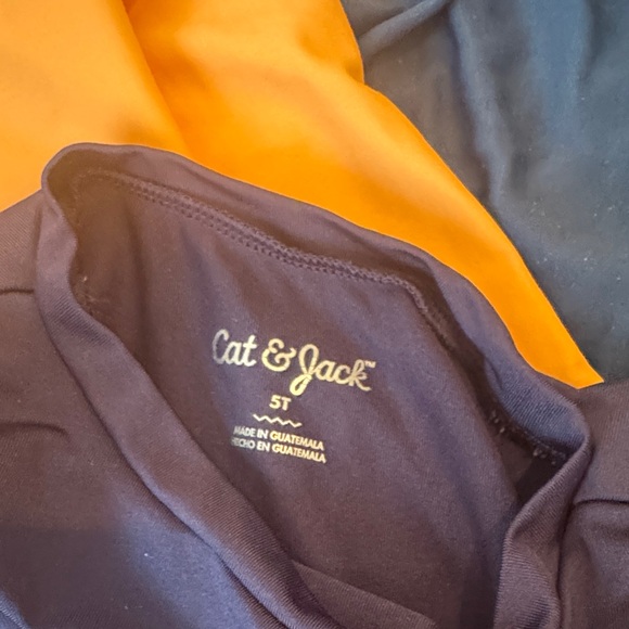 Cat & Jack and Carters Kids Swim Rashguards - Orange, Navy, Lime - Picture 5 of 5